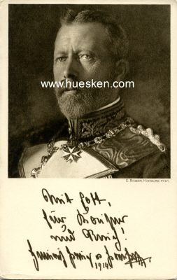 PHOTO-PORTRÄT-POSTKARTE Prinz Heinrich von Preussen....