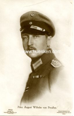 PHOTO-POSTKARTE Prinz August Wilhelm von Preußen