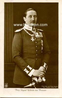 PHOTO-POSTKARTE Prinz August Wilhelm von Preussen