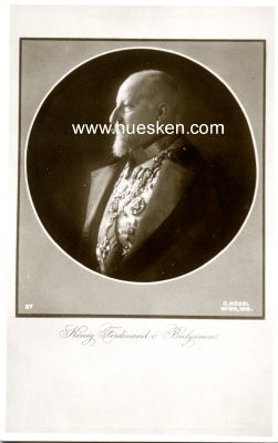 PHOTO-POSTKARTE König Ferdinand v. Bulgarien