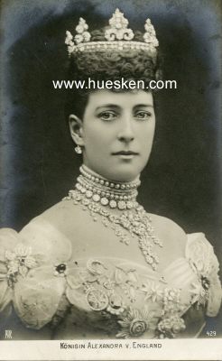 PHOTO-POSTKARTE Königin Alexandra v. England