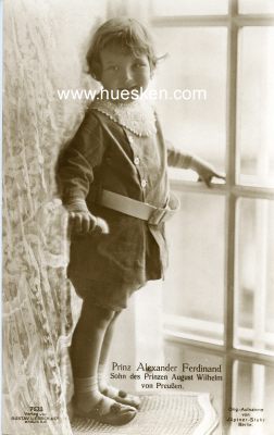 PHOTO-POSTKARTE Prinz Alexander Ferdinand, Sohn des...