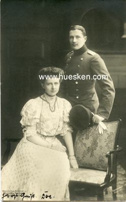 PHOTO-POSTKARTE Prinz Eitel Friedrich und seine Braut...