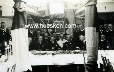 PHOTO 8x13cm: Admiral Franz Ritter von Hipper im Kreise...