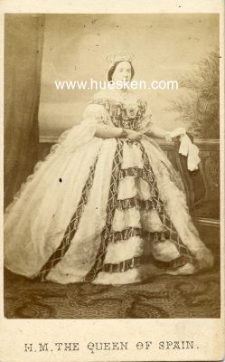 KABINETTPHOTO H.M. The Queen of Spain (Isabella II.)