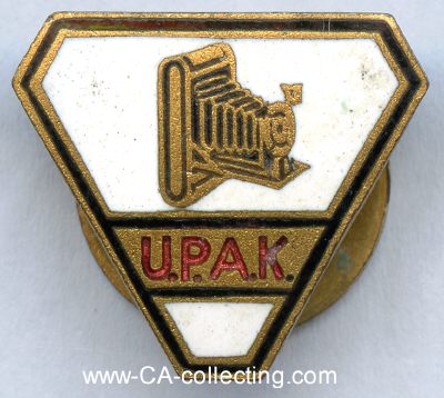 U.P.A.K. (Photo - Cameras). Firmenabzeichen 1920/30er...