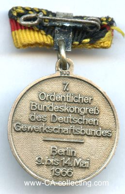 Foto 2 : DEUTSCHER GEWERKSCHAFTSBUND (DGB) Silberne Medaille...