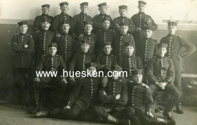 PHOTO 9x14cm: Gruppe Soldaten. 1915 als Feldpost gelaufen...