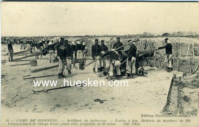 POSTKARTE SISSONNE 'Camp De Sissonne - Artillerie de...