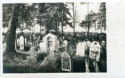 PHOTO 9x14cm: Jüdischer Friedhof.