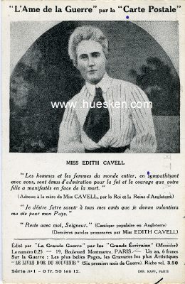 POSTKARTE 'Miss Edith Cavell'