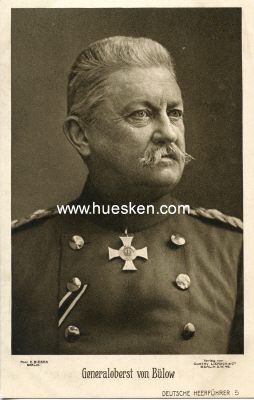 PHOTO-PORTRÄTPOSTKARTE Generaloberst von Bülow....