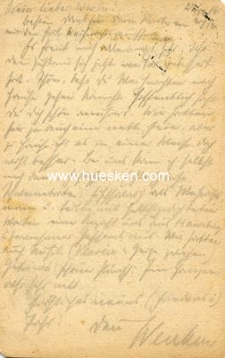 Photo 2 : FELDPOSTKARTE 1916 gelaufen, mit Feldpoststempel 'Res....
