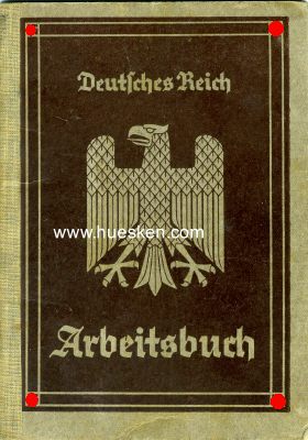 ARBEITSBUCH DEUTSCHES REICH. Ausgestellt Schleswig 1935,...