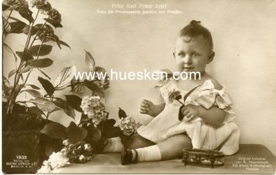 PHOTO-POSTKARTE Prinz Karl Franz Josef Sohn des...