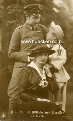 PHOTO-POSTKARTE Prinz August Wilhelm von Preußen...