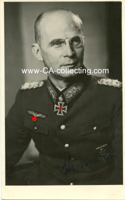REINHARDT, Hans Georg. Generaloberst des Heeres,...
