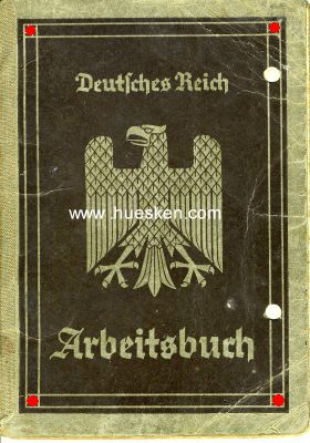 ARBEITSBUCH DEUTSCHES REICH f.d. Lackierer Zacher,...