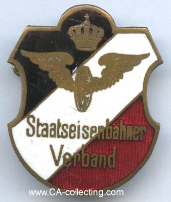 STAATSEISENBAHNER-VERBAND. Mitgliedsabzeichen um 1910....