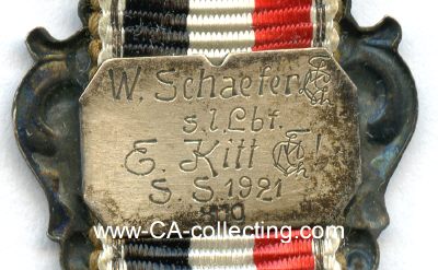 Photo 4 : WEINZIPFEL hellblau-gold-rot. 800 Silber. Schieber mit...