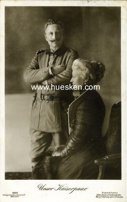 PHOTO-POSTKARTE Unser Kaiserpaar. 1912 gelaufen