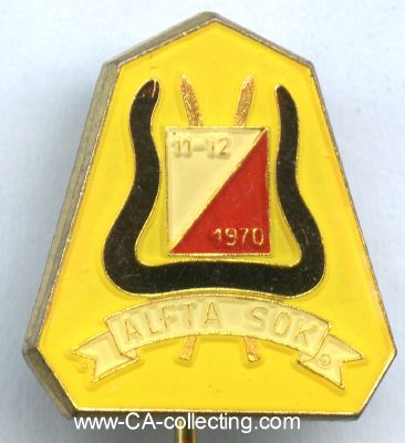 ALFTA SOK 11-12 1970. Abzeichen des schwedischen...