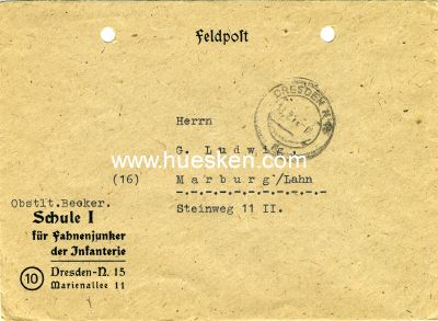 FELDPOST-BRIEFUMSCHLAG vom 27.11.1944 des...