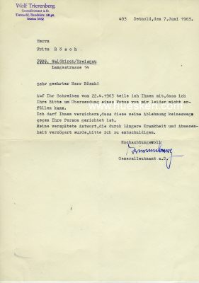 Foto 2 : TRIERENBERG, Wolf-Günther. Generalleutnant des...