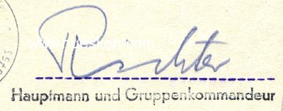 RICHTER, Gerhard. Major der Luftwaffe im Lehrgeschwader 1...
