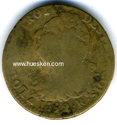 FRANKREICH - 2 SOL 1792 König Louis XVI. Bronze...