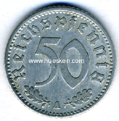 DEUTSCHES REICH. 50 Pfennig 1935 A, ss.