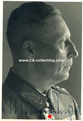 ALLMENDINGER, Karl. General der Infanterie, Kommandeur 5....