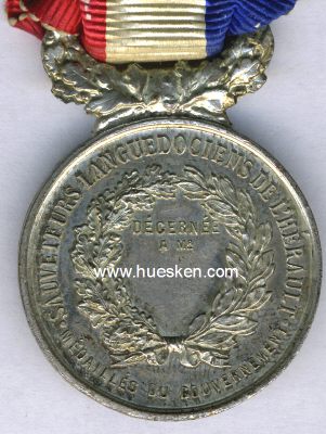 Foto 2 : SAUVETEURS DE L´HÈRAULT. Silberne Medaille,...