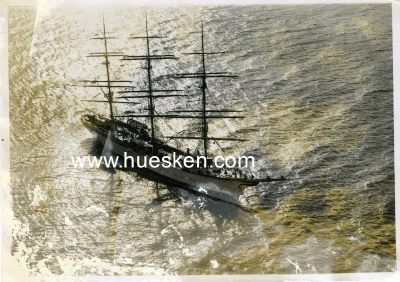 PRESSEPHOTO 12x17cm: Luftbildaufnahme Segelschulschiff...