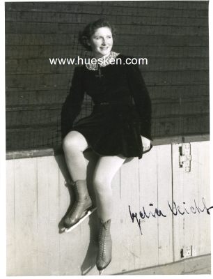 VEICHT, Lydia. Deutsche Eiskunstläuferin der 1930-er...