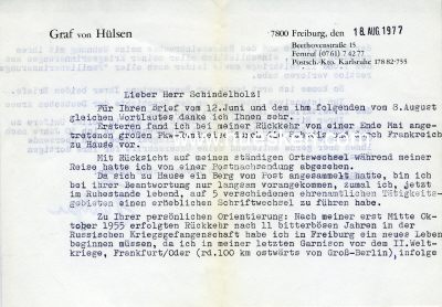 Photo 2 : HÜLSEN, Botho Graf von. Generalleutnant des Heeres,...