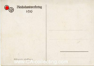 FARB-POSTKARTE 'Reichshandwerkertag 1936'.