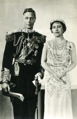 PHOTO-POSTKARTE um 1938: König Georg VI. und...