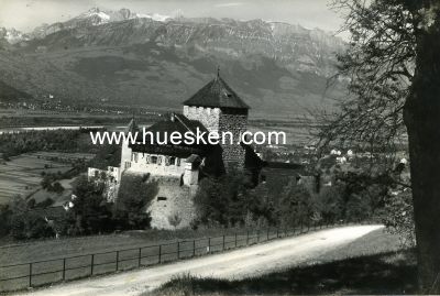 PHOTO 11x16cm um 1935: Schloß Vaduz, Liechtenstein.