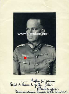 REICHENAU, Walter von. Generalfeldmarschall des Heeres,...