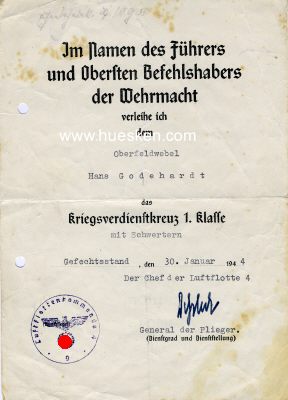 Photo 2 : DESSLOCH, Otto. Generaloberst der Luftwaffe,...