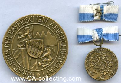 BAYERN. Bronzene Treudienstmedaille für 25 Jahre des...