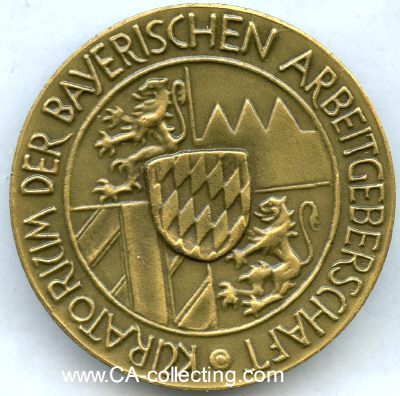 Photo 2 : KURATORIUM DER BAYERISCHEN ARBEITGEBERSCHAFT. Bronzene...