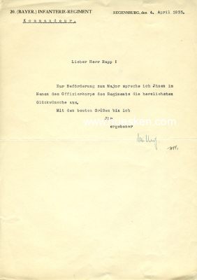 Photo 2 : WILLICH, Fritz. Generalleutnant des Heeres, Kommandeur...