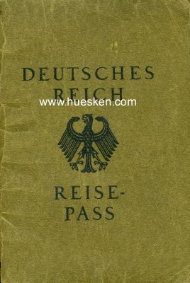 REISEPASS DEUTSCHES REICH ausgestellt Ratzeburg 1928, mit...