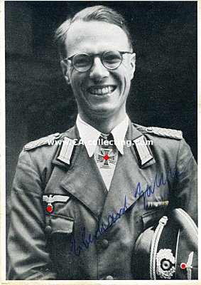 ZAHN, Dr. Eberhard. Oberstleutnant des Heeres, Kommandeur...