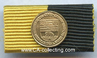 SACHSEN-ANHALT. Hochwasser-Medaille 2002. Bandspange mit...