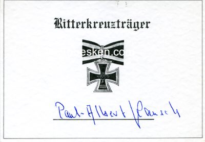 KAUSCH, Paul-Albert. SS-Obersturmbannführer,...