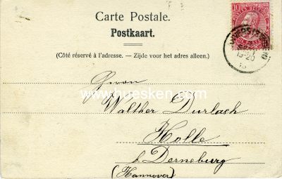 Photo 2 : POSTKARTE 'Anvers - Départ pour le Congo'. 1903...