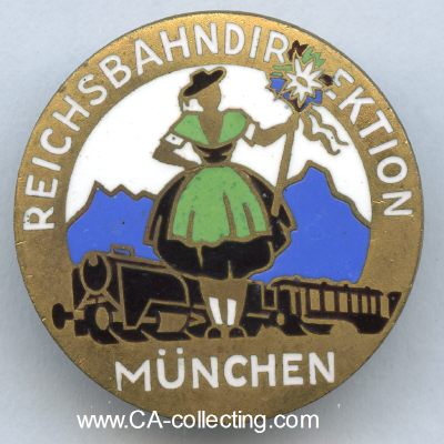 ABZEICHEN um 1938 der Reichsbahndirektion München....